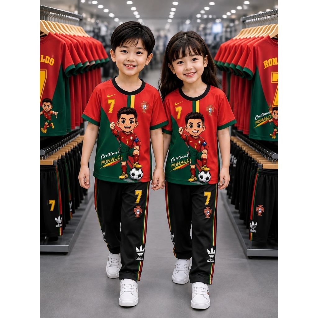 เด็ก2-12ปีงานไทยเกรดเอพิมพ์ลายทั้งตัวแขนสั้น_ขายาว