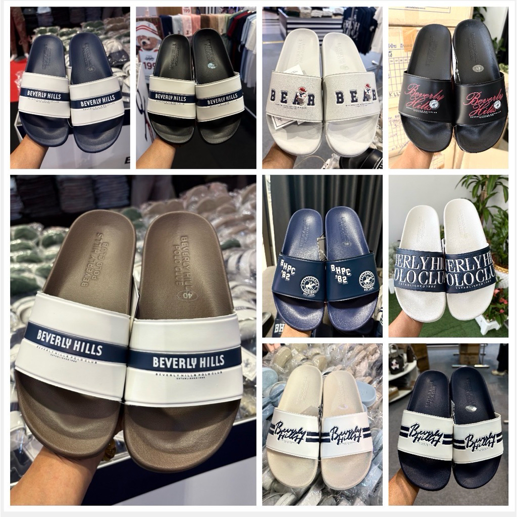 ( ส่งฟรี)พร้อมส่ง!!!รองเท้าสวม Beverly Hills Polo Club สำหรับผู้ชาย