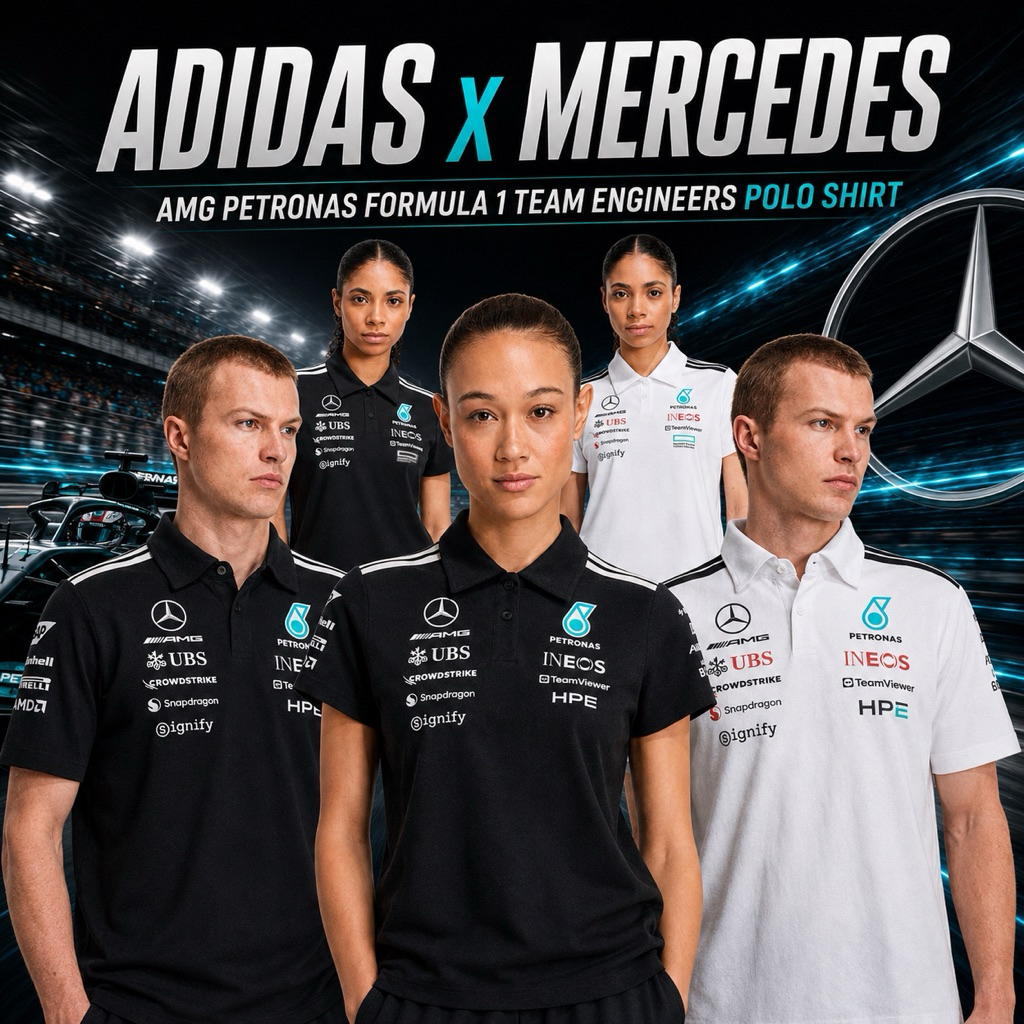 Mercedes-AMG Petronas F1 2026 เสื้อโปโล Team ของแท้จากช็อป พร้อมส่ง ผู้ชาย/ผู้หญิง