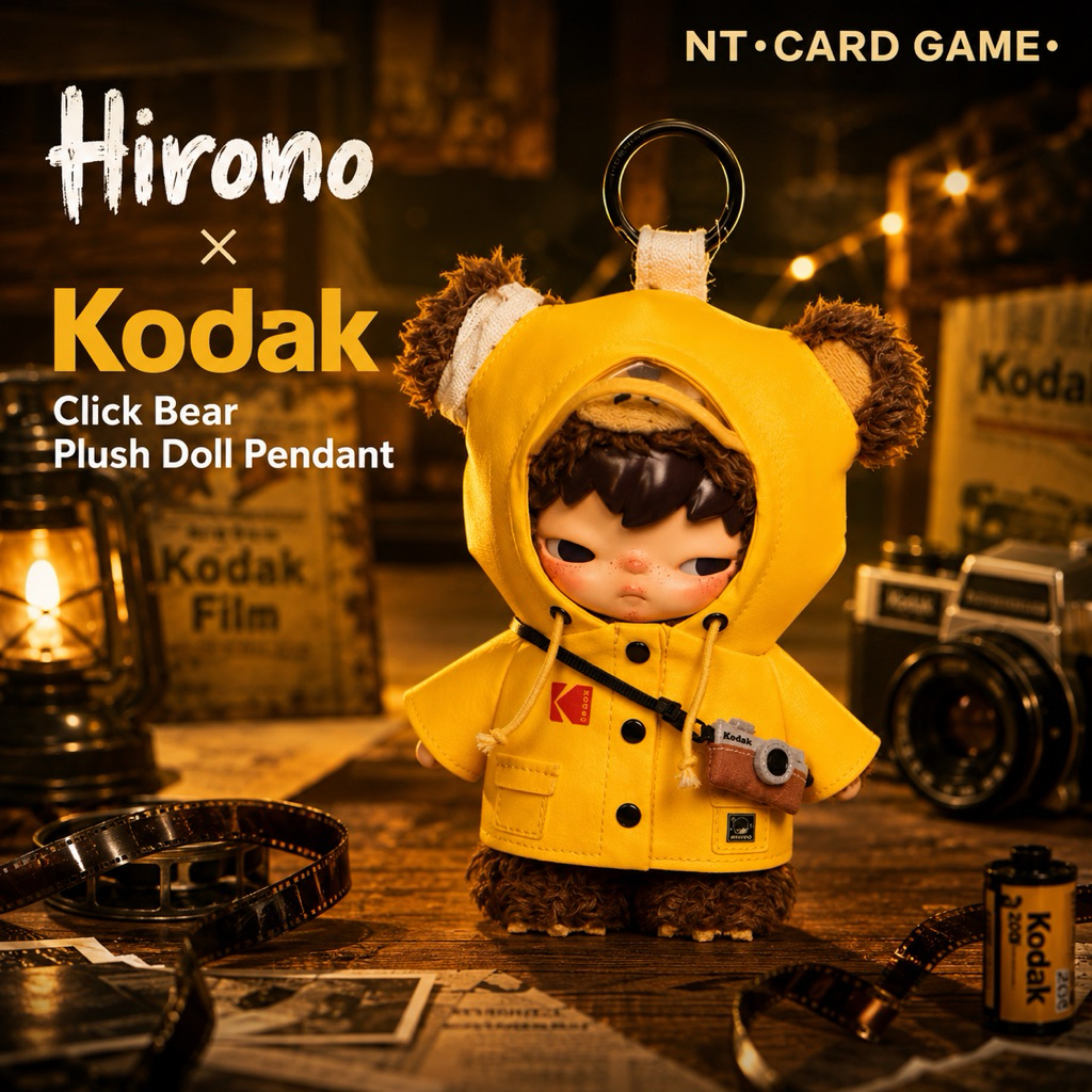 [ พร้อมส่งจากช็อปไทย ] Hirono × Kodak Click Bear Plush Doll Pendant