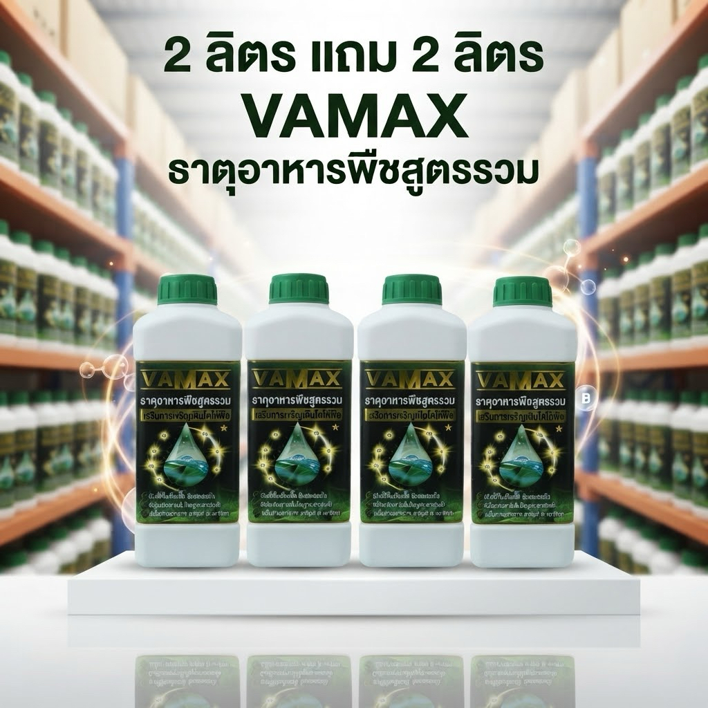 Vamaxธาตุอาหารรวมเข้มข้น 2ลิตร แถม 2ลิตร (V4)