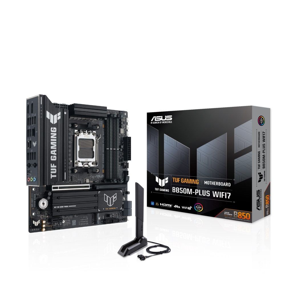 ASUS TUF GAMING B850M-PLUS WIFI7 AMD AM5 mATX Motherboard (เมนบอร์ด)
