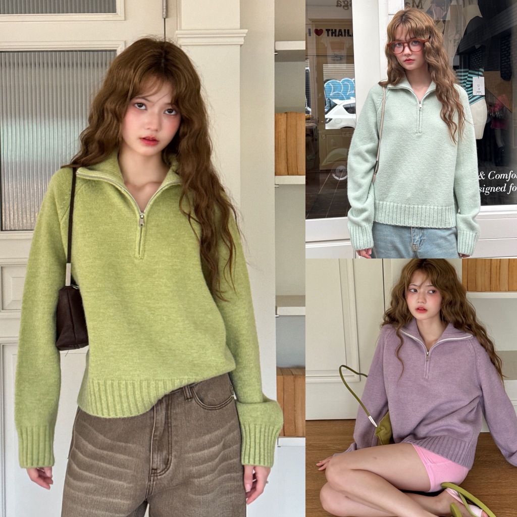 เสื้อแขนยาวไหมพรม CHAMNIII รุุ่น Patrick knit