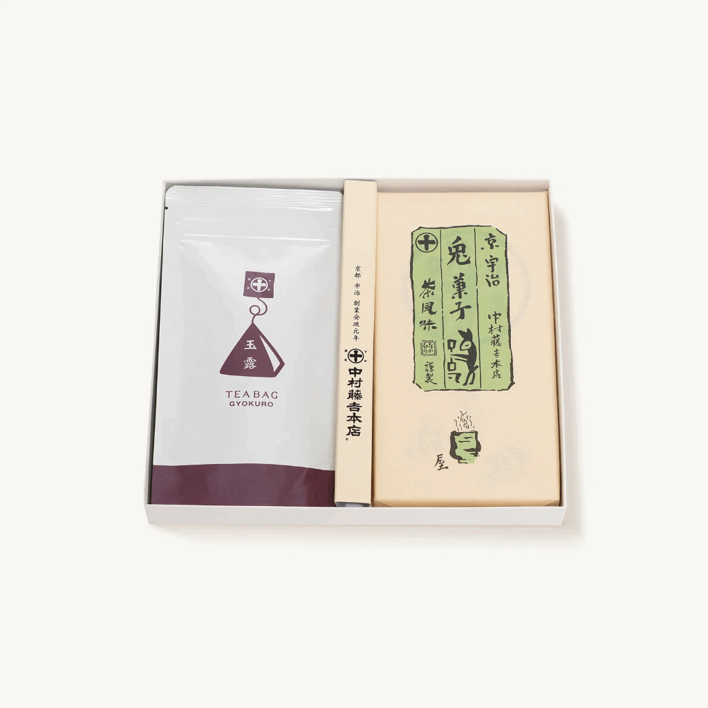 【Nakamura Tokichi】Rabbit-Shaped Sweets & Gyokuro Tea Bag Assortment
