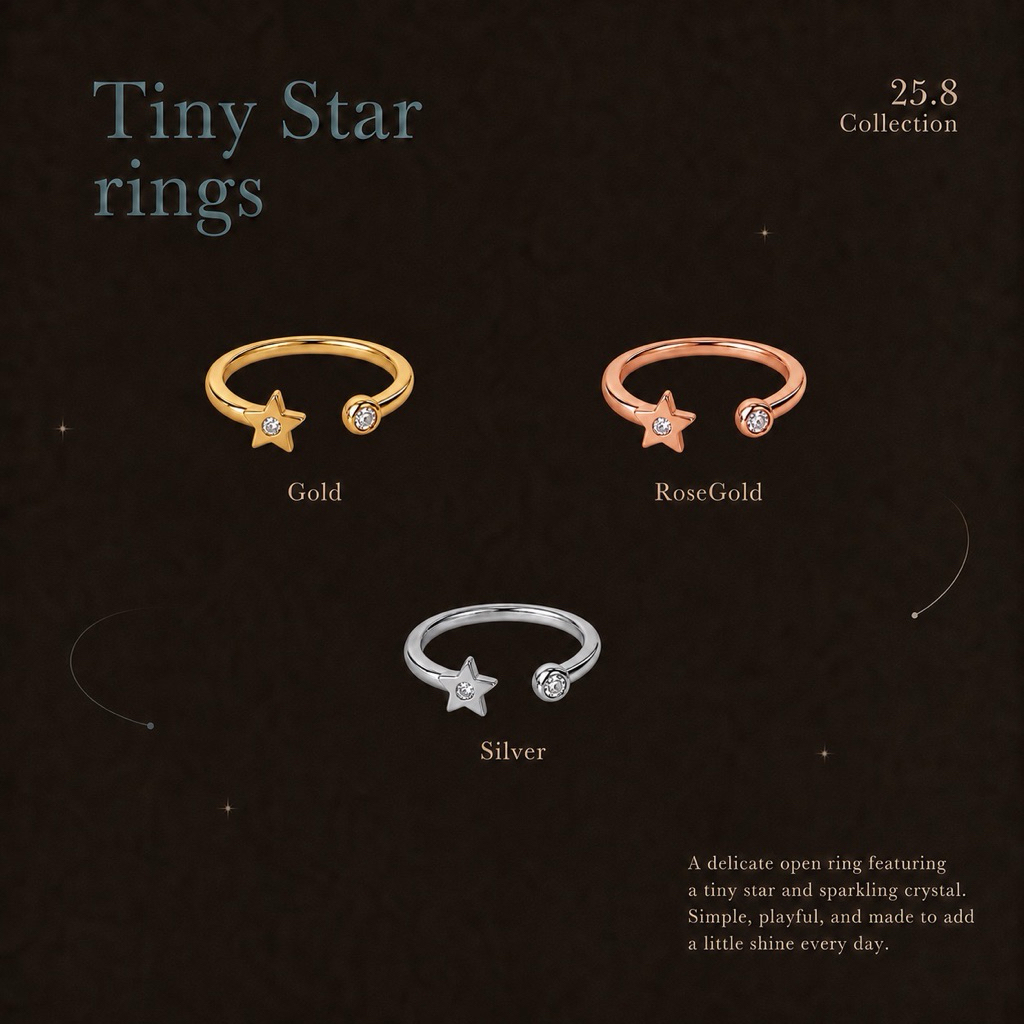 Socrush.bkk | TINY STAR ring | แหวนดาว เพชร