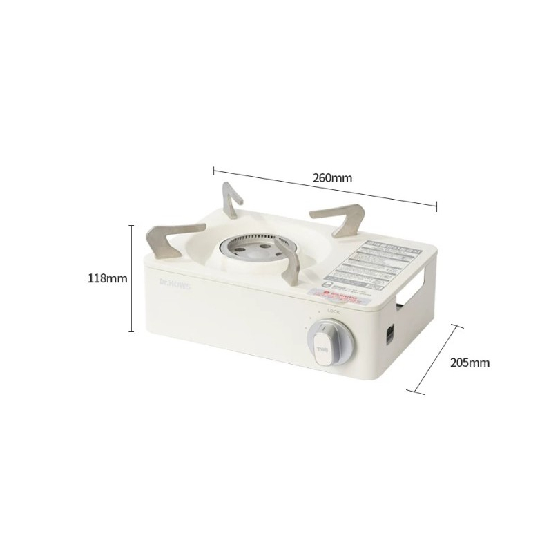 เตาแก๊สปิคนิค Dr. HOWS Twinkle Mini Butane Portable Gas Stove with Carrying case Outdoor Camping เตา