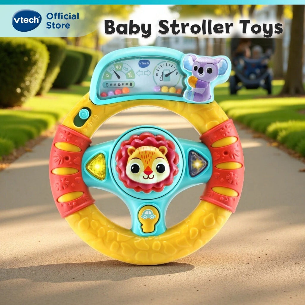 VTech Stroller Toys [Grip & Go Steering Wheel] on baby gear / infant carrier Baby Toys 3 -12 เดือน ของเล่นเด็กติดรถเข็น