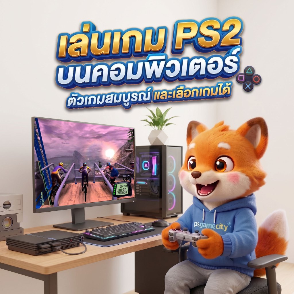 เล่นเกม PS2 บนคอมพิวเตอร์ เลือกเกมได้ ตัวเกมสมบูรณ์ ถาวร