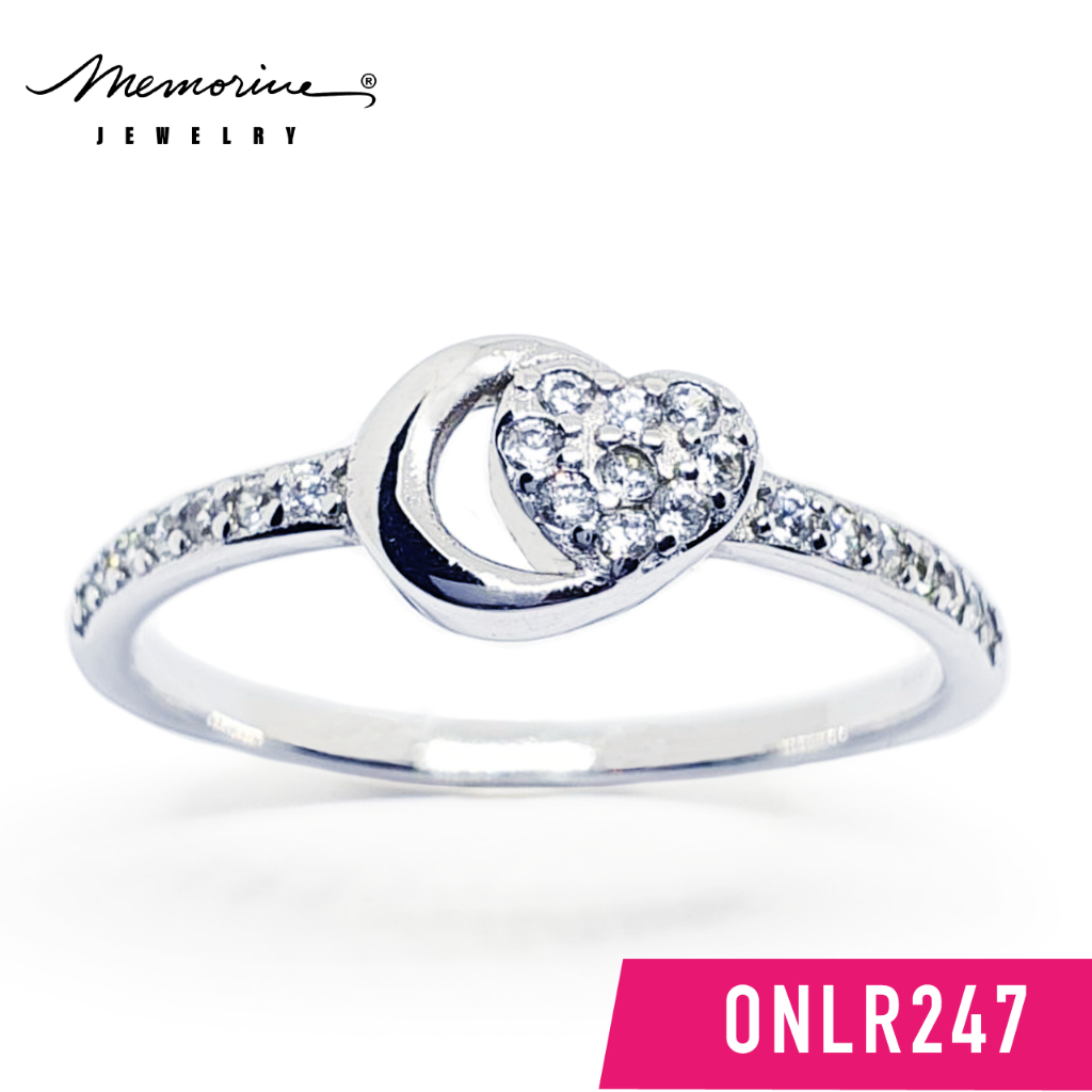 Memorine Jewelry แหวนเงินแท้ 925 ฝังเพชรสวิส (CZ) : ONLR247