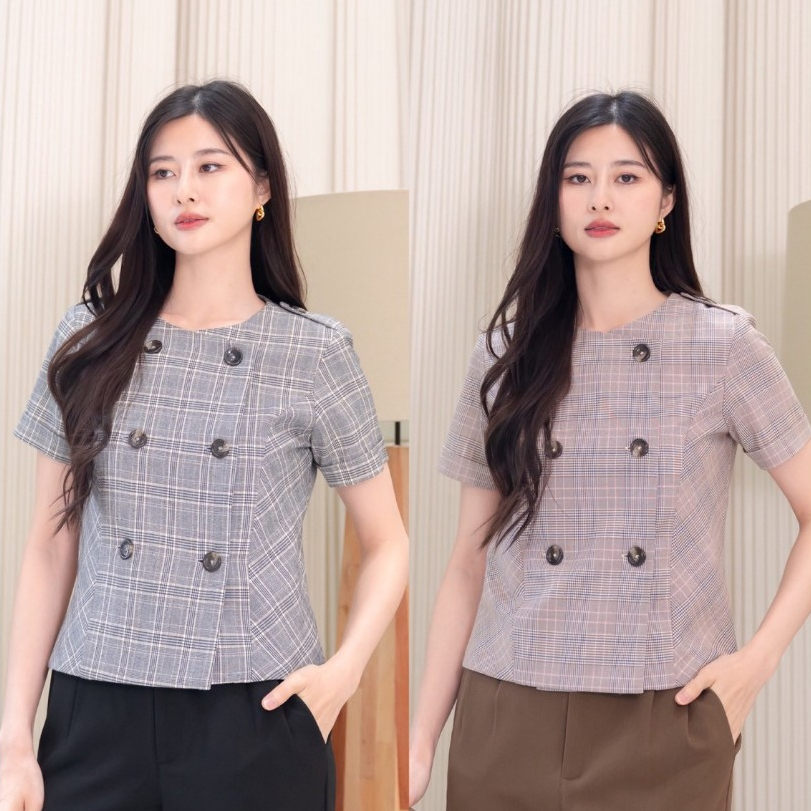 Devon plaid top (SNST)