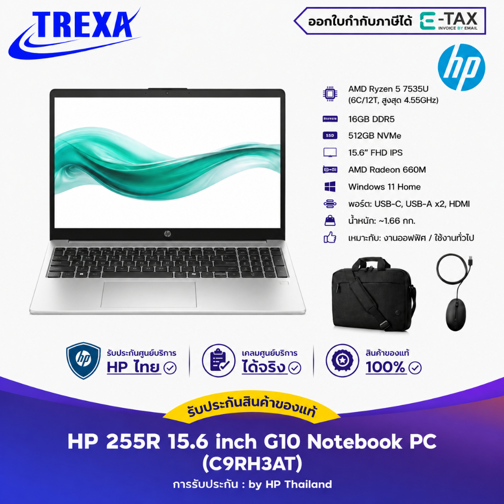 HP 255R G10 Notebook PC 15.6 inch (C9RH3AT)