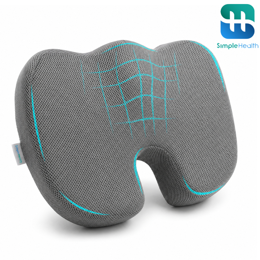 Simple Health เบาะรองนั่งเพื่อสุขภาพ Seat Cushion ลดแรงกดทับ นั่งสบาย ใช้ได้กับเก้าอี้หลายแบบ