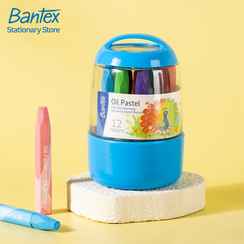 Bantex ألوان باستيل زيتية 12 / 24 لوناً — صورة 2