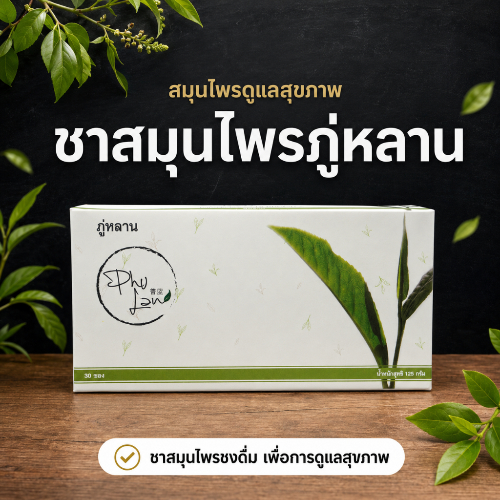 ชาภู่หลาน 1 กล่อง 30ซอง จัดส่งฟรี มีเก็บเงินปลายทาง