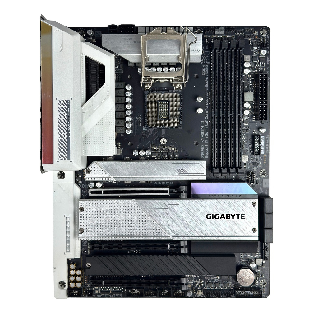 GIGABYTE Z590 VISION G (LGA1200) บอร์ดครีเอเตอร์ มือสองสภาพสวย อัพ BIOS แล้ว ประกัน 90 วัน