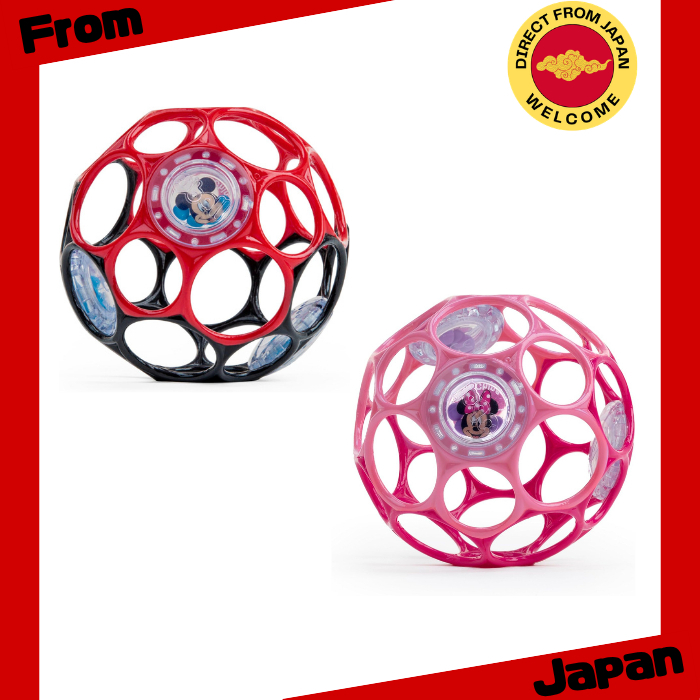 ของเล่นเด็ก Minnie Mouse/Mickey Mouse Oball Rattle จาก Bright Starts [Direct from Japan]