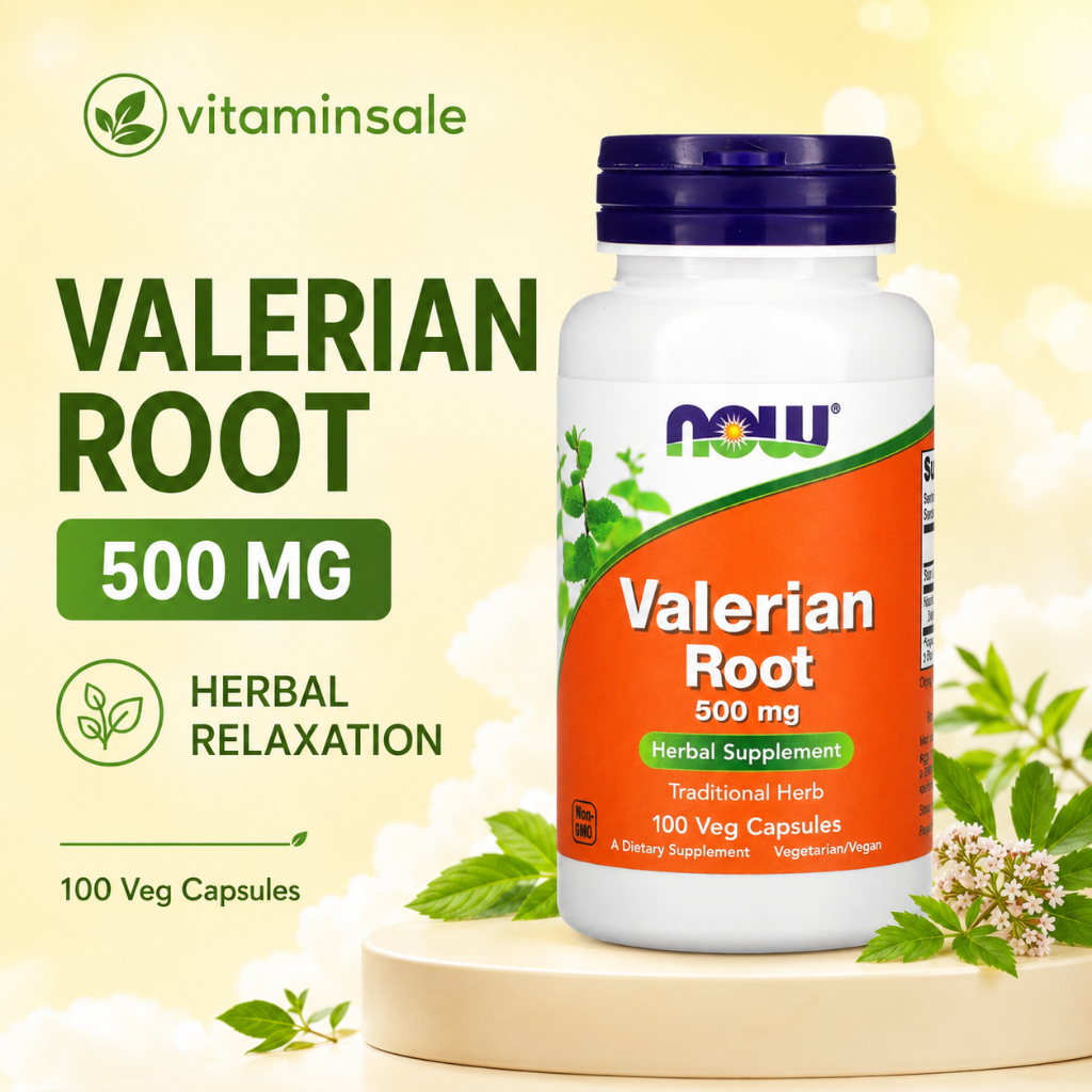 Now Foods Valerian Root 500 mg 100 Veg Capsules