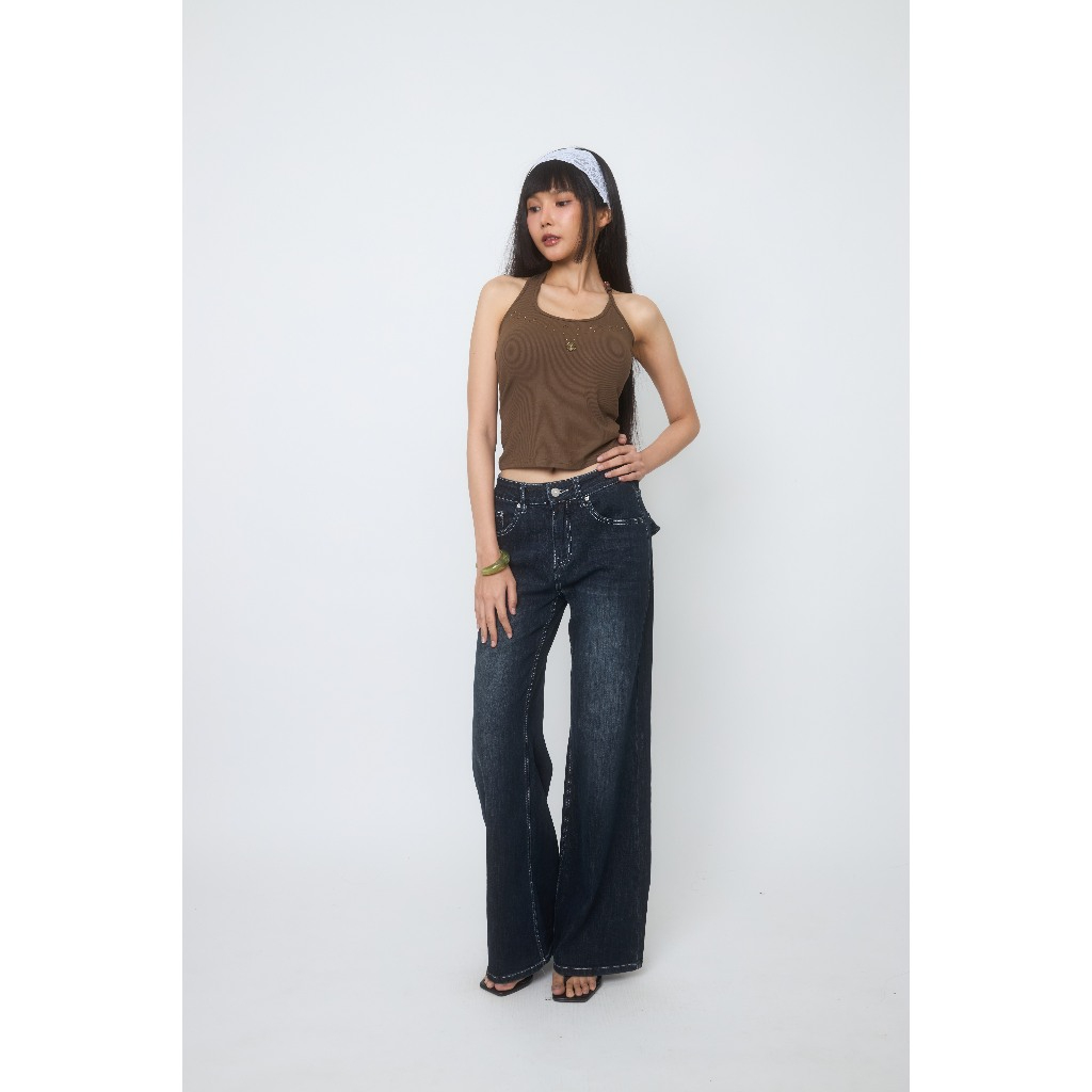 Niyom Jeans جينز نسائي واسع الأرجل BJ027 — صورة 5