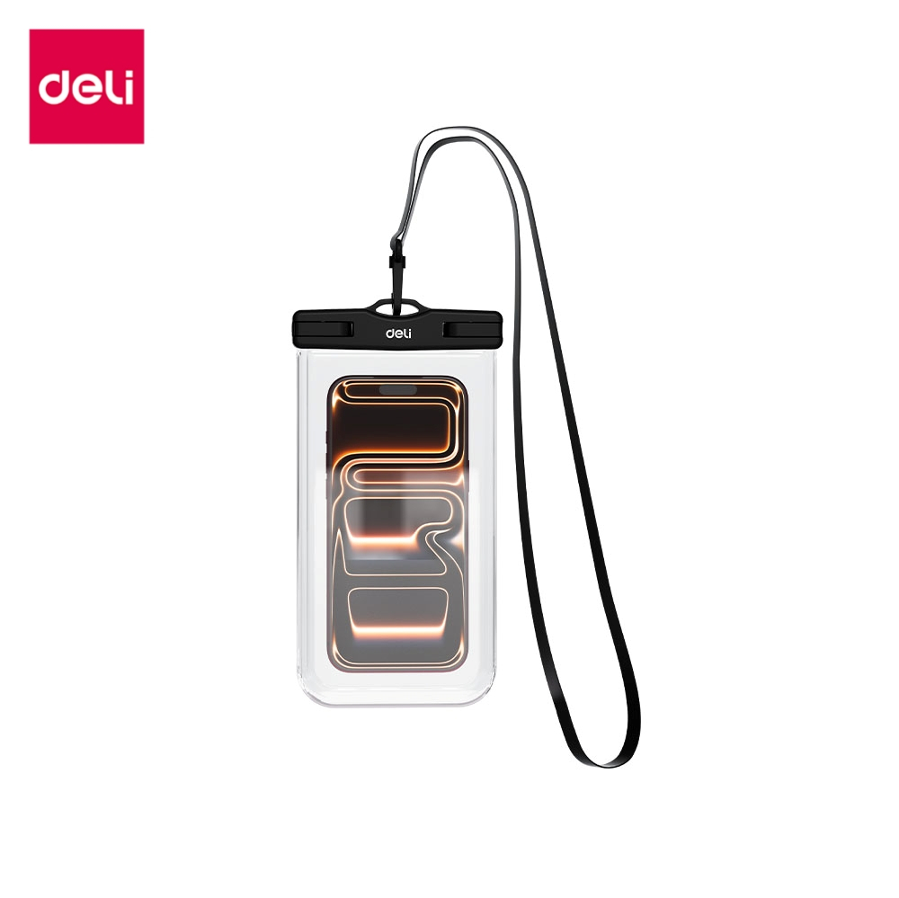 Deli ซองกันน้ำ ซองกันน้ำมือถือ IPX8 ล็อก 2 ชั้น กันน้ำลึก 30M. มือถือ7.2นิ้ว Waterproof Phone Pouch