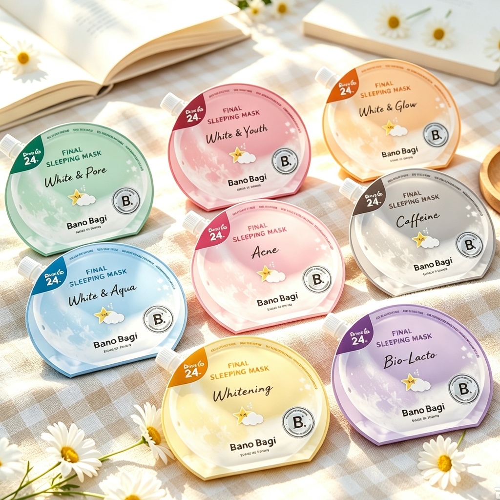 🔥[โปรแรง]🔥Banobagi Final Sleeping Mask Banobagi Bedtime Mask 1 Sachet 23ml Skincare Skincare