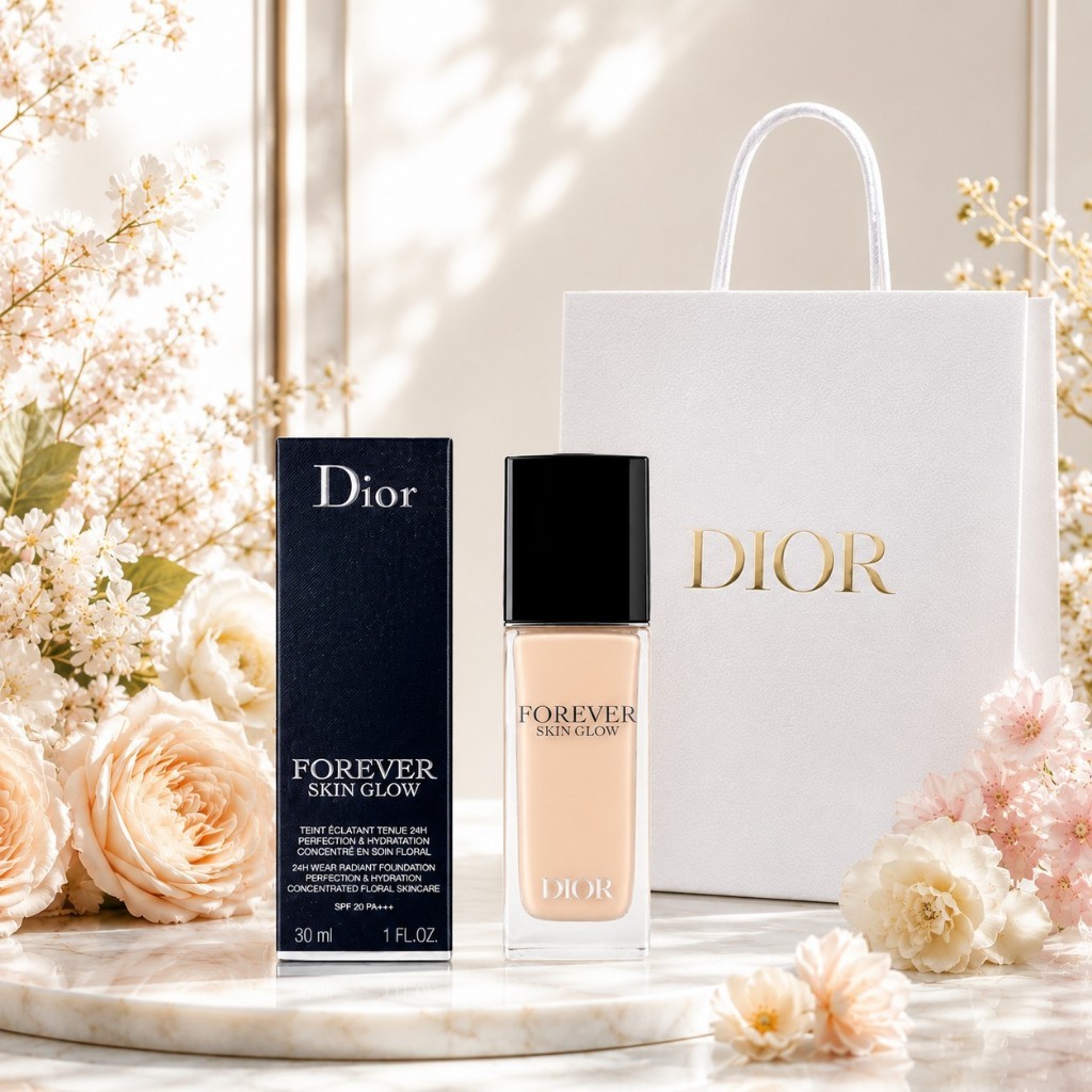 [แท้ 100%] Dior Forever Skin Glow รองพื้นดิออร์ ฉ่ำผิวโกลว์ ปกปิดเนียน ติดทน 24 ชม. เลือกสีได้ 30ml