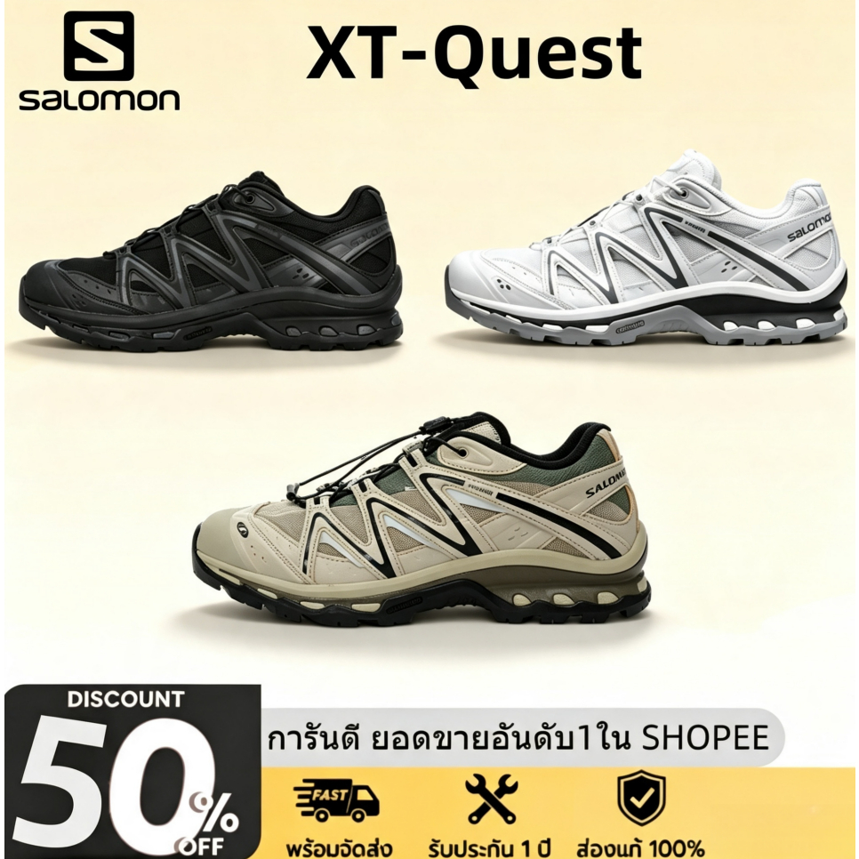 【ของแท้ 100% 】Salomon XT-Ques รองเท้าผ้าใบสำหรับผู้ชาย และผู้หญิง
