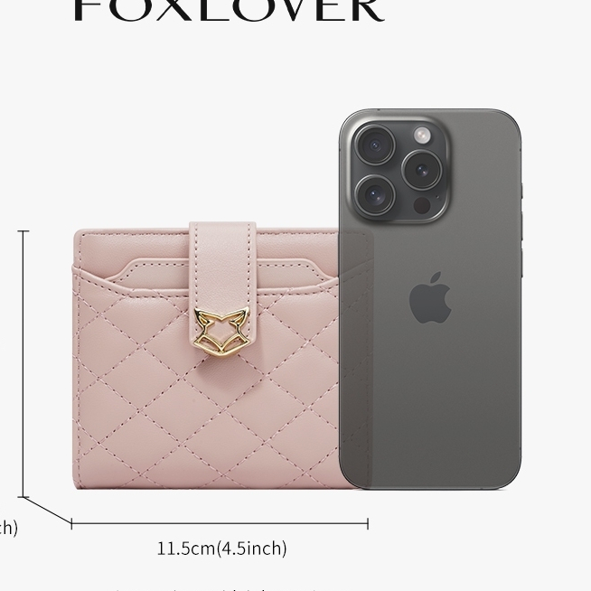 FOXLOVER محفظة نسائية قصيرة أنيقة — صورة 3