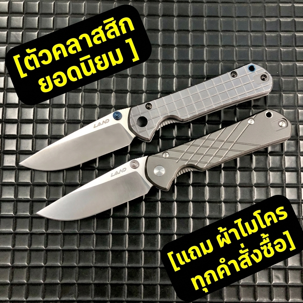 มีดพับแลนด์ LAND® 912SG/912SX รุ่นใหม่ล่าสุด วัสดุใบมีด 12C27 ระบบล็อค เฟรมล็อค เปิดปิด ลื่นมือ บอลเ