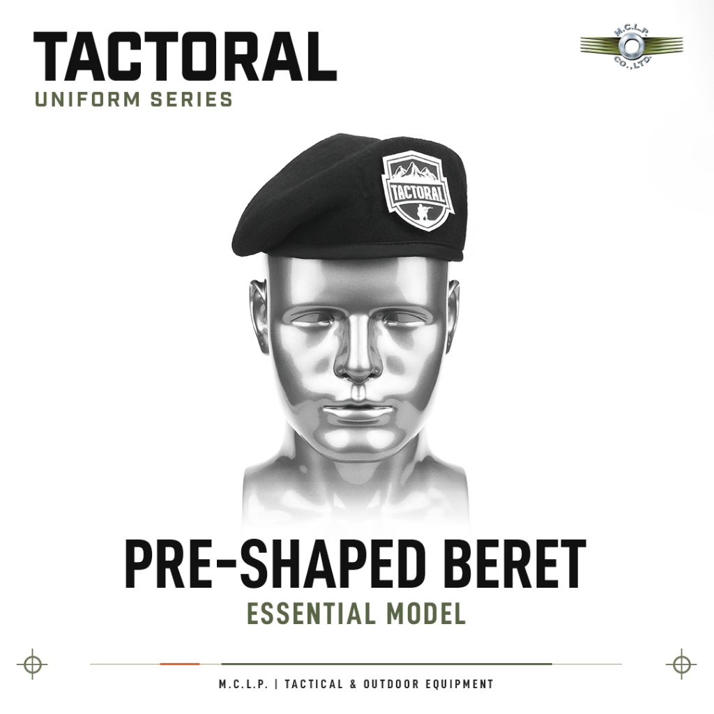 Tactoral بيريه عسكري صوف 100%