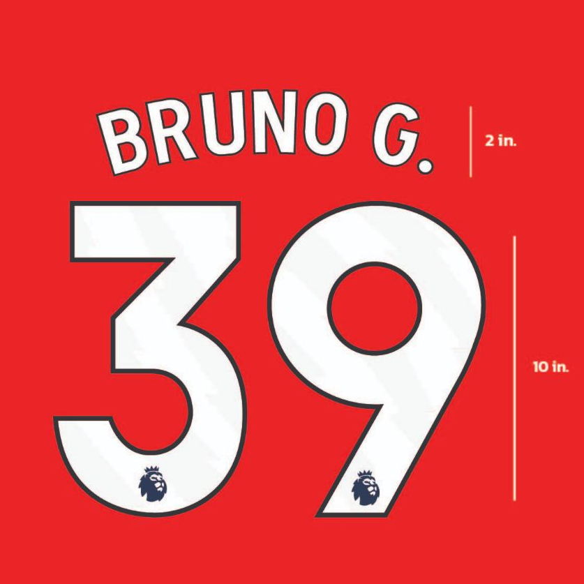 ฟ้อน EPL ชื่่อ-เบอร์ ทีม อาเซน่อล (สีขาว) 2023-2027