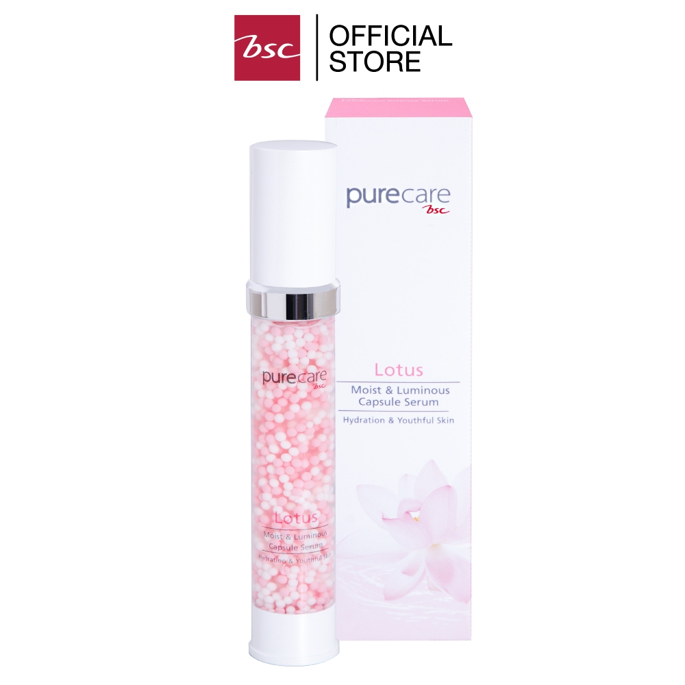 PURECARE BSC LOTUS LUMINIOUS INTENSE SERUM เพียวแคร์ บีเอสซี โลตัส ลูมินัส อินเทน ซีรั่มนวัตกรรมโพลิเมอร์ธรรมชาติ — صورة 3
