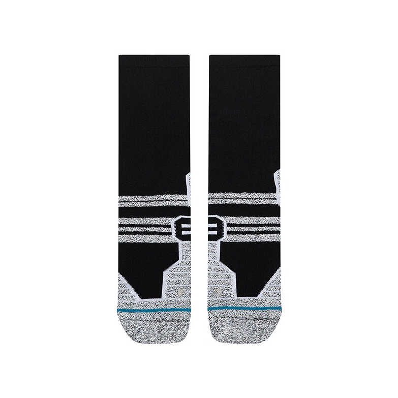 STANCE جوارب جري Fusion Grip Crew — أسود — صورة 2