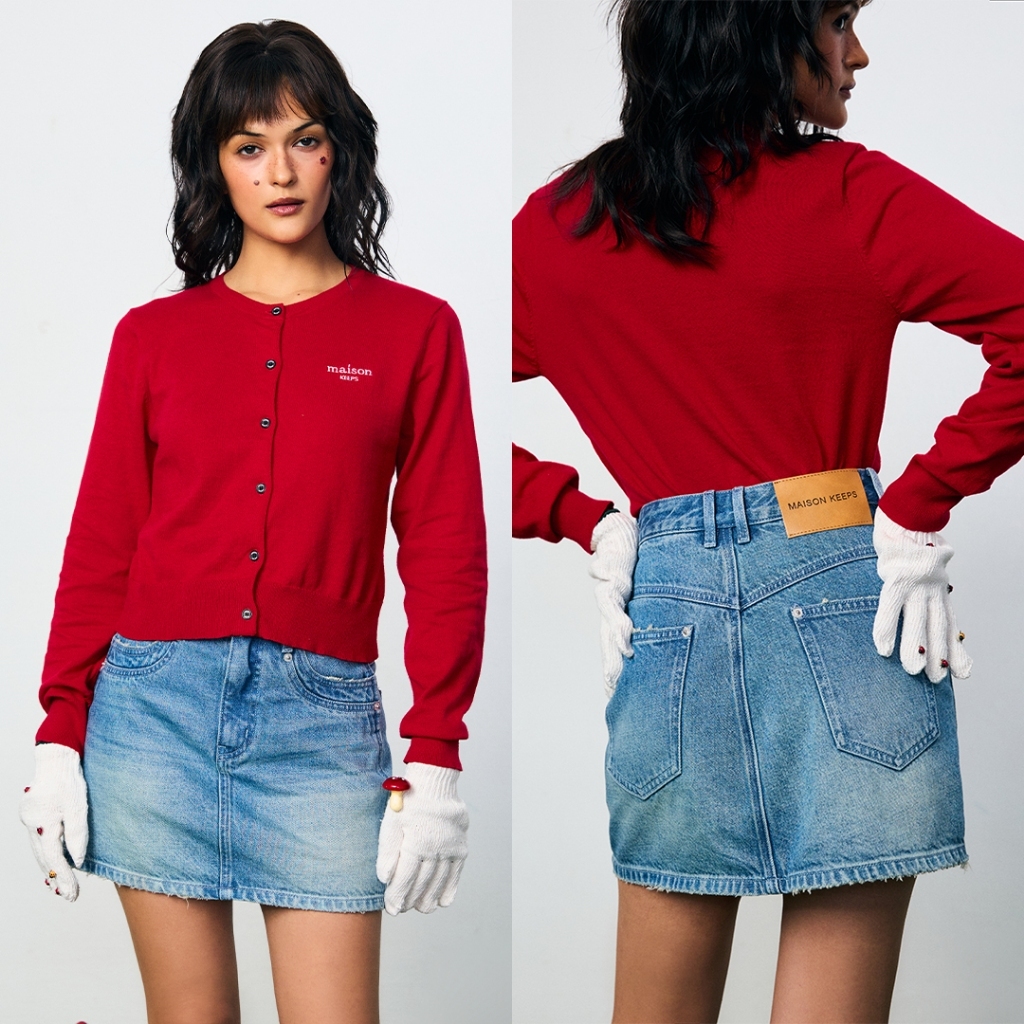 maison KEEPS | Bluebell Denim Skorts | กระโปรงสั้นยีนส์