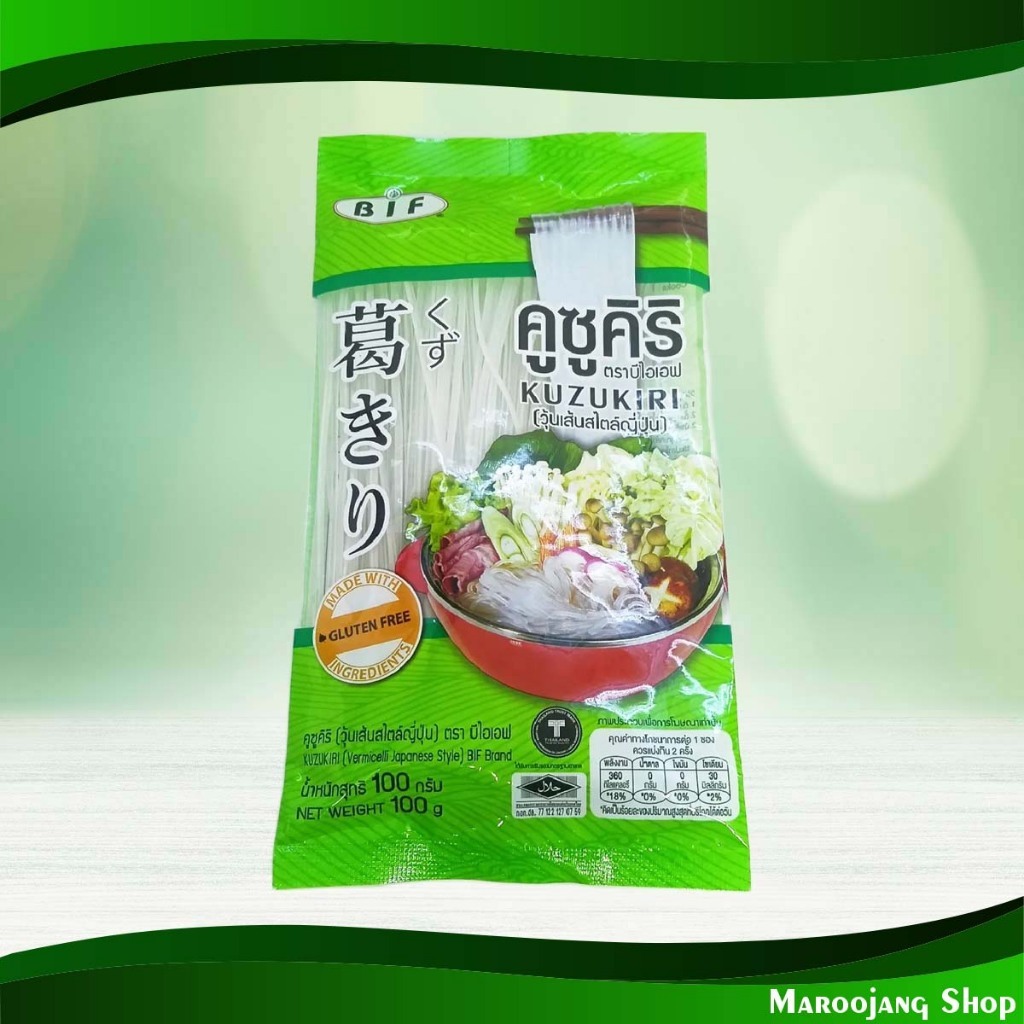คูซูคิริวุ้นเส้นญี่ปุ่น บีไอเอฟ 100 กรัม Kuzukiri Japanese Rice Paper B I F