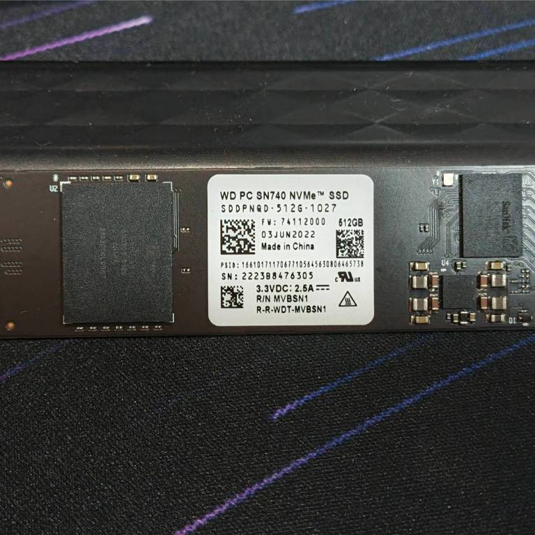 SSD NVME m2 512GB มือสอง
