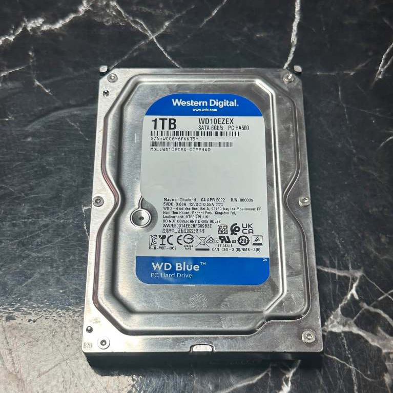 ฮาร์ดดิสก์ HDD 1TB WD Blue 3.5