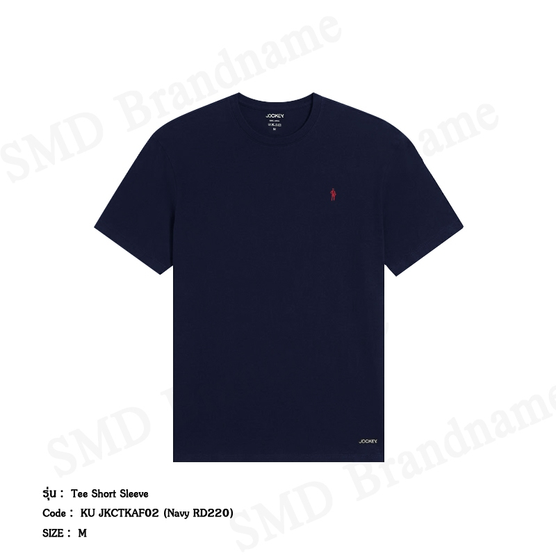 Jockey เสื้อยืดคอกลมผู้ชาย รุ่น Tee Short Sleeve Code: KU JKCTKAF02 (Navy RD220)
