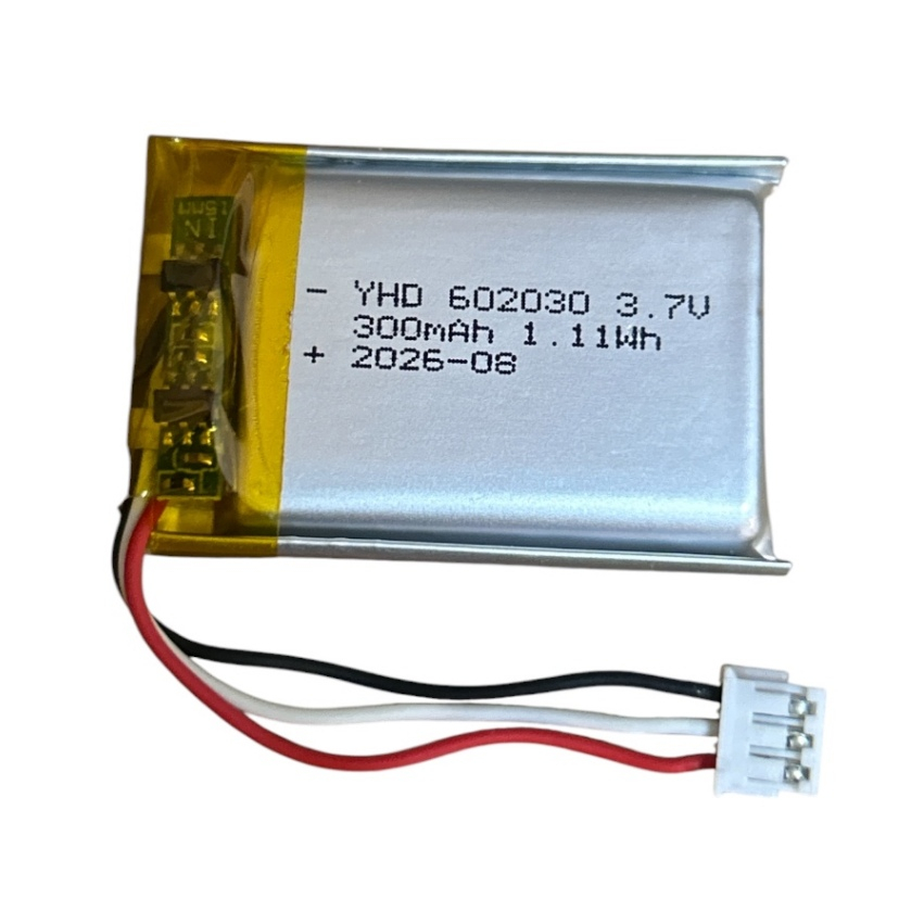 602030 jst1.5 แบบ 3 สาย  300mAh ปลักเสียบ อะไหล่สำหรับเม้าส์ไร้สาย