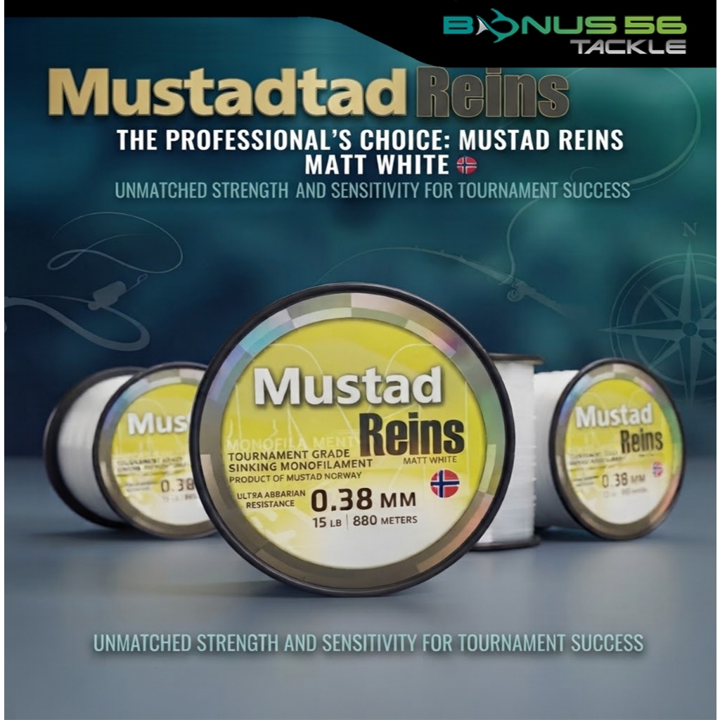 เอ็นมัสตาด Mustad Reins 1/2 ขาว 12lb - 60lb