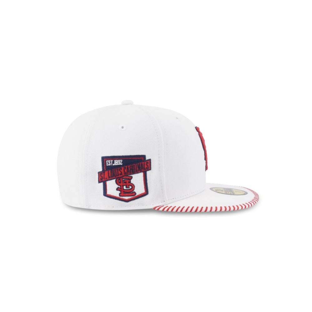 New Era قبعة St. Louis Cardinals 59Fifty — أبيض — صورة 4