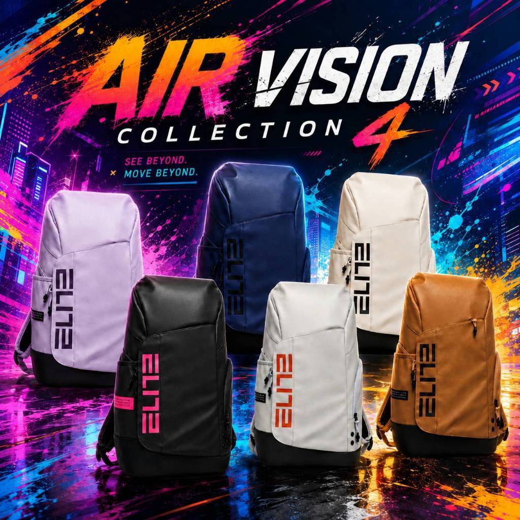 AIR VISION COLLECTION 4 กระเป๋าเป้สะพายหลัง สปอร์ตแฟชั่น จุเยอะ ดีไซน์เท่