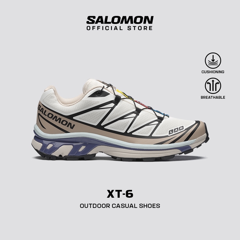 SALOMON XT-6 VANILA ICE OXFORD TAN HERON UNISEX SNEAKERS L49205900 Official Store