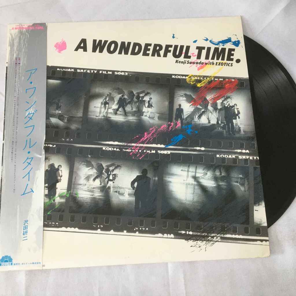 Kenji Sawada With Exotics – A Wonderful Time แผ่นเสียงไวนิว LP ขนาด 12 นิ้ว K667