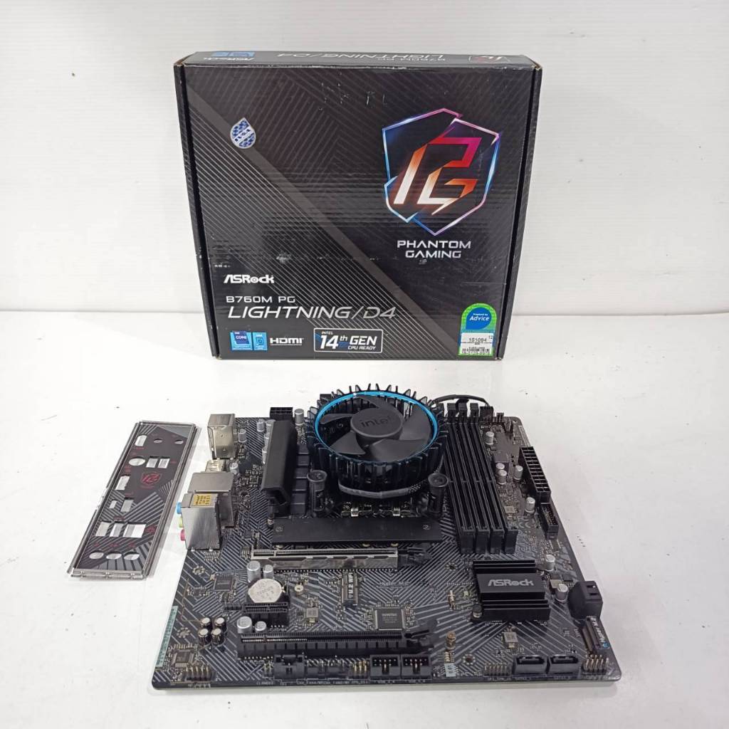 CPU  Core i5  12400 + M/B  ASROCK  B760M  PG  LIGHTNING  DDR4