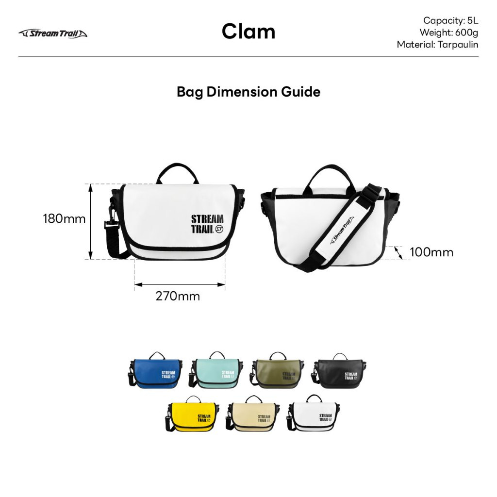 Stream Trail حقيبة كروس Clam Flap ‏5 لتر — صورة 3