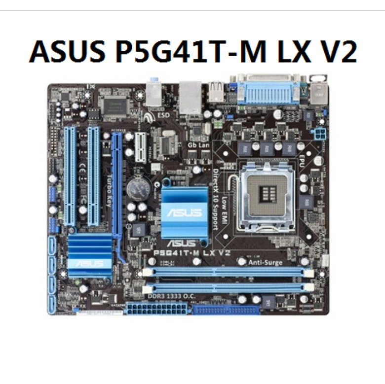 ASUS P5G41T-M LX V2คอมพิวเตอร์ เมนบอร์ด Mainboards LGA 775