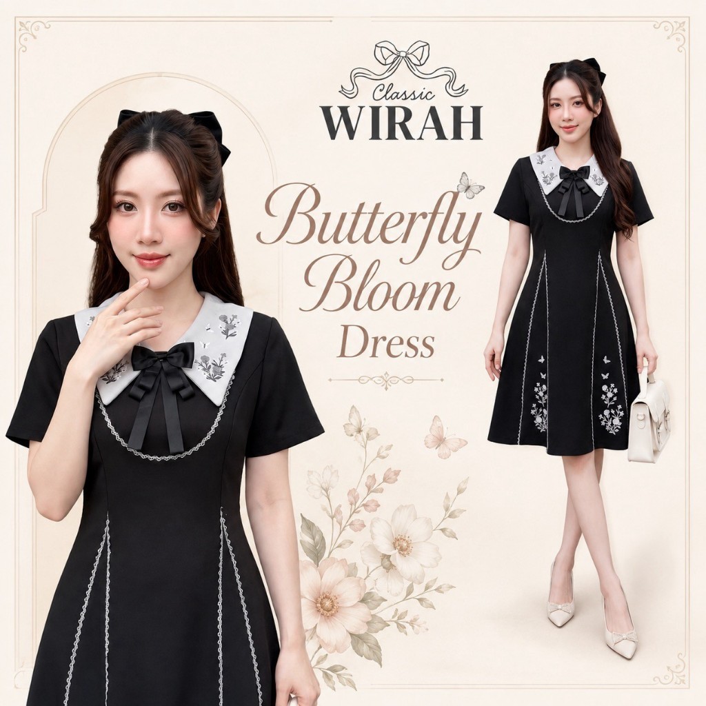 DW349 BUTTERFLY BLOOM DRESS