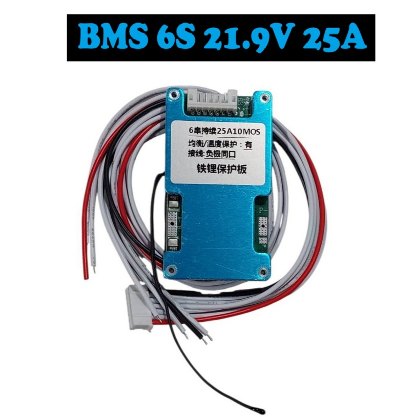 BMS LiFePo4 3.2V 6S 21.9V 25A  10MOS