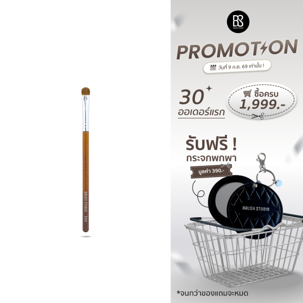 BRUSH STUDIO S series 205 : Concealer & Lip Brush แปรงลิปสติกและคอนซีลเลอร์