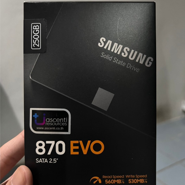 SSD Sata Samsung 870 EVO 250GB ของใหม่มือหนึ่ง ราคาสุดคุ้ม